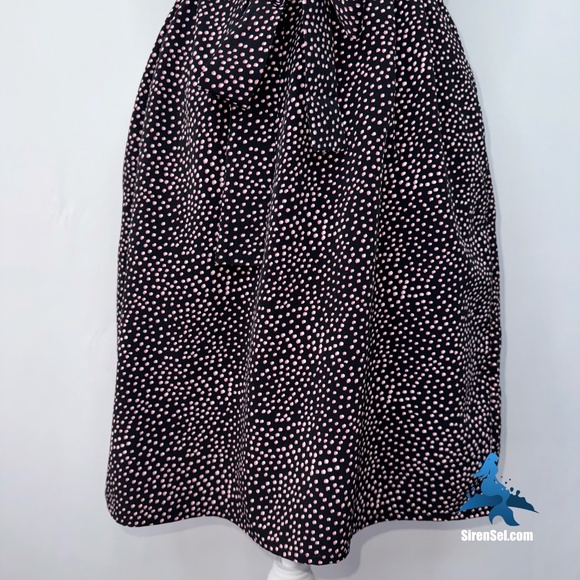 1171 Express Sleeveless Dress – Size S/P – Black & Pink Dot Print - Picture 4 of 14